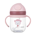 Dr.isla 250ml Baby Bottles Drinking Cup Feeding Bottle With Straw Gravity Ball Wide-Caliber Kids Drinking Milk Water BPA Free. 
