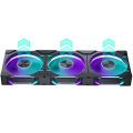 PHANTEKS D30-120 12cm ARGB splicing-free chassis cooling fan 30mm thick 7 blades high wind pressure four-sided illusion. 
