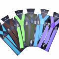 Adult Suspenders High Elastic Solid Color Mens Women Wedding Party Suit Skirt Braces Straps Shirt Dress Garment Clip on Pants. 