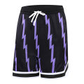 Summer Basketball Running Loose Sports Shorts American Street Print Pants Gym Training Fashion Comfortable Short Pants Moto.