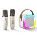 Bluetooth K12 Karaoke Machine Portable 5.3pa Speaker System with 1-2 Wireless Microphones Home Family Singing Kids Gifts Game For Adults Teens Minors. 