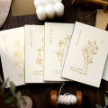 JIANQI 50 pcs Multi material paper Creativity Background paper Diy Diary Album Scrapbooking junk journal supplies.