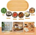 1Pc Japanese Tableware Wooden Plate Beech Oval Tray Mini Solid Wood Small Plate Children's Whole Wooden Plate Wooden Plate 18cm. 