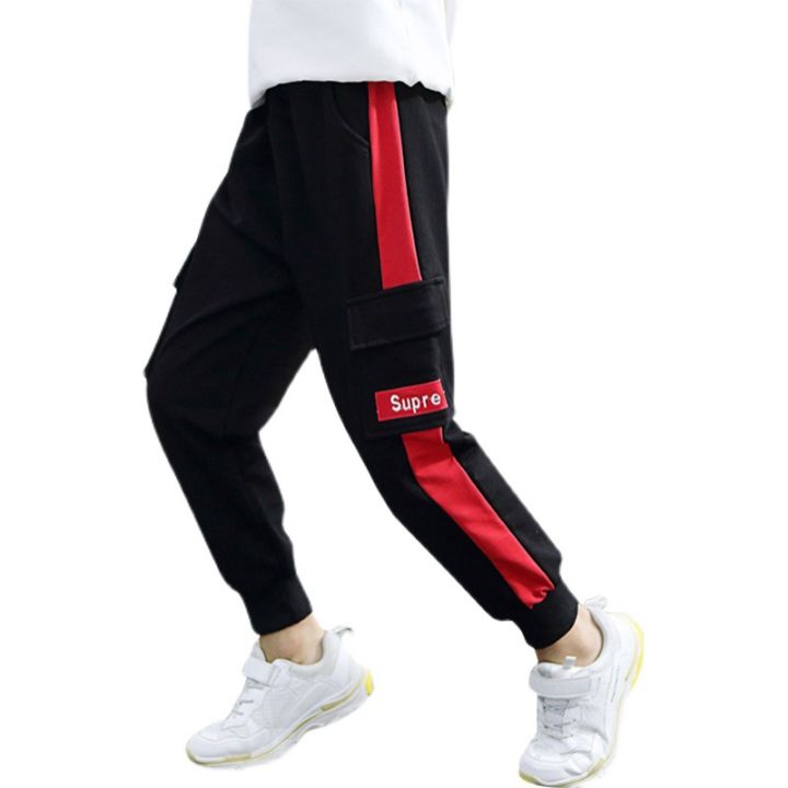 Children's%20Pants%202024%20Spring%20and%20Autumn%20Handsome%20Boys%20Big%20Pocket%20Overalls%20Boys%20Casual%20Pants%20Sports%20Trousers%204-10%20Years%20Old%20-%20Image%204