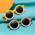 New Children's Sunglasses Korean Edition Girls' Round Frame Sunglasses Personalized Baby Sunscreen Sunglasses Fashion Versatile.