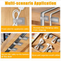 10/20/30pcs Reusable Hook and Loop Cable Ties Cord Rope Holder Self Adhesive Adjustable Cord Organizer Home Office Essentials.