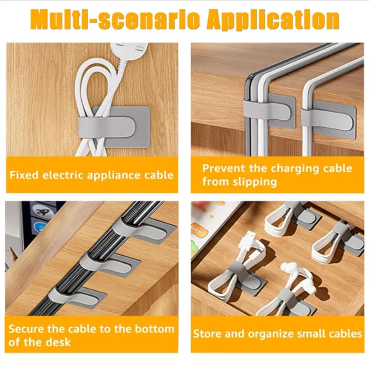 10/20/30pcs%20Reusable%20Hook%20and%20Loop%20Cable%20Ties%20Cord%20Rope%20Holder%20Self%20Adhesive%20Adjustable%20Cord%20Organizer%20Home%20Office%20Essentials%20-%20Image%203