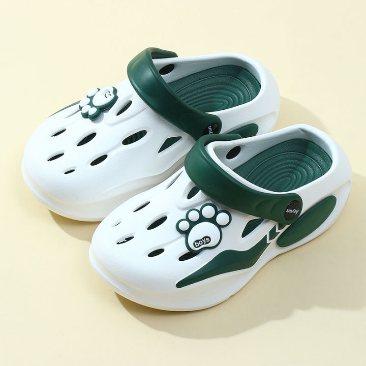 Children's Fashion Chunky Platform Sandals 2025 Summer Thick Sole EVA Clogs Garden Shoes for Outdoor Non Slip Beach Slippers
