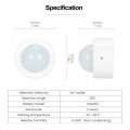 Tuya Zigbee Mini PIR Motion Detector Human Motion Sensor Infrared Detector Security Alarm Works With Alexa Google Smart Life App. 