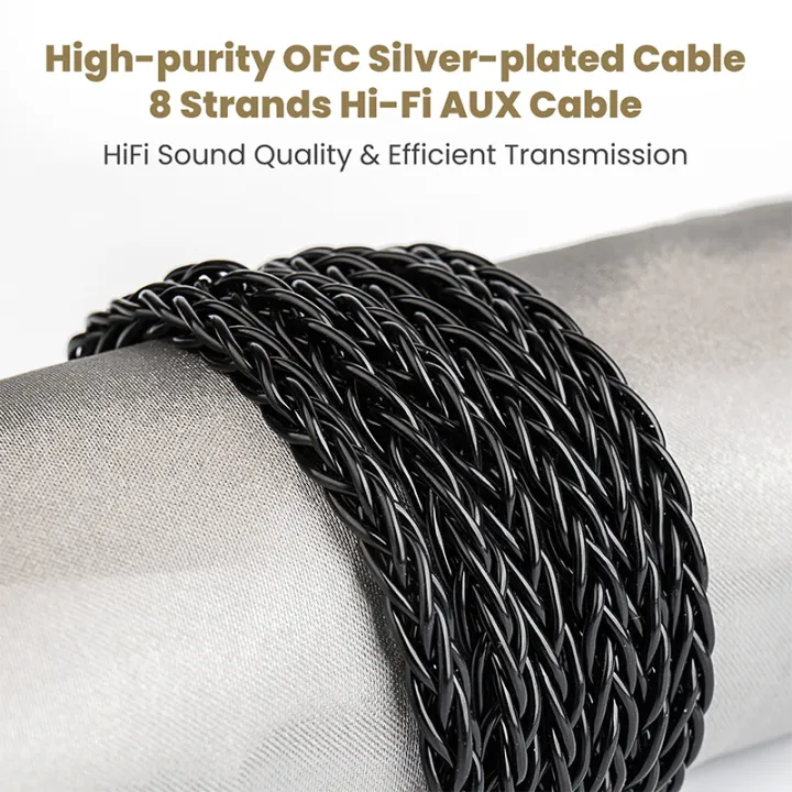 KBEAR%20AUX08%208%20cores%20%20HiFi%20AUX%20earphone%20Audio%20Cable%20Speaker%20cable%203.5mm%20Male%20to%20Male%20Aux%20Cable%20For%20Phone%20Headphone%20Car%20MP3%20-%20Image%203