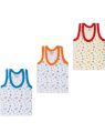 Baby Pure Cotton Printed Regular Fit Sando Innerwear  Kids Vest Infants Sleeveless Undershirts for Cute Boys Girls Pack of 4 (For 1 Year Baby). 