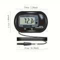2/4/8Pcs LCD Digital Aquarium Thermometer, Fish Tank Thermometer With Water-Resistant Sensor Probe And Suction Cup For Reptile. 