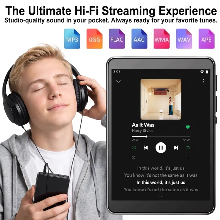 Famue%20PA03%20Android%20Bluetooth%20MP3/MP4%20Player%20Lossless%20Audio%7C%202.8"%20Screen%20%7C%2048GB%20%7C%20WiFi%20%7C%20YouTube/Twitter/Spotify%20Download%20SQ%20HIFI%20-%20Image%202