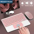 Bluetooth Keyboard And Mouse With Touchpad 10 Inch For Apple Samsung Huawei Xiaomi Tablet Teclado For iPad Pro Mini Cell Phone. 