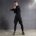 Compression Running Shirt Men Quick Dry Long Sleeve Sportswear For Male Gym Clothing Fitness Tee Training Workout Muscle Top.