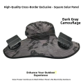 Solar Powered Fan Cap, High Wind Power, Summer Outdoor, Cross-border, Large Brim, Uv Fishing, Sun Visor, Hiking Cap.