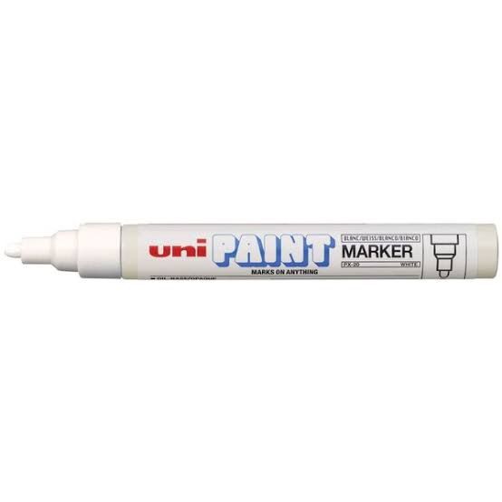 Uni White Paint Marker,high quilty marker ,parmanent marker, Daraz.pk