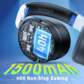 【Original G6000】 Wireless Bluetooth Noise Cancelling Gaming Headphones - Over the Ear Stereo Gaming Headset Headphone with Microphone - 40 Hours Long Battery - Premium Design - Wired & Wireless HIFI Bass Stereo Earphone Headband with Mic - By FunBug. 