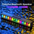 BOSEBT D02+ Rainbow RGB Sound Bar Wireless Bluetooth Speaker. 