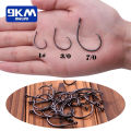 Inline Circle Hooks Saltwater Fishing Catfish Hooks 25~100Pcs Wide Gap Non-Offset for Bass Salmon Striped Fishing Circle Hooks.