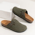 Men's Toe-Toe Slippers, Fashionable and Versatile, Thick-Soled, Wear-Resistant, Soft-Soled, Slip-On Casual Sandals. 