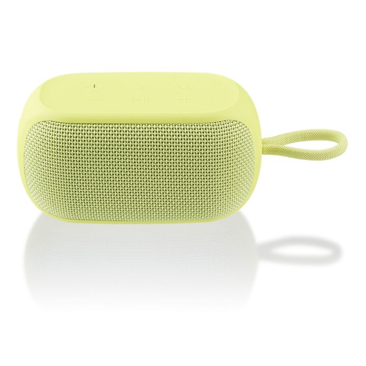 onn. Small Rugged Speaker with Bluetooth Wireless Technology, Yellow for Home & Party