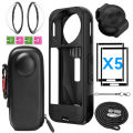 For Insta 360 X5 Camera Protective Accessory Kit Lens Guard/Silicone Protective Cover/Screen Protectors/Camera Case. 