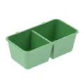 10 Pack Bird Parrot Food and Water Strong Plastic Bowl Cups Pigeons Cage Feeding Feeder Single/Double Lattice. 