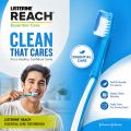 Reach essential care plastic tooth brush. 