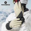 ROCKBROS Winter Snowboarding Skiing Gloves Touch Screen Thicken Thermal Fleece Motorcycle Bicycle Gloves Keep Warm Hiking Gloves. 
