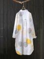 Plus Size Fashion White Shirt New Outerwear Top Women Chic Blouse 2023 Luxury Designer Korean Style Female Clothing Blouse.