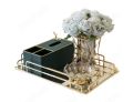 Luxury design cosmatics organizer tray and table tray for serving. 