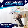 Airplane Toys for Kids, Bump and Go Action, Toddler Toy Plane with LED Flashing Lights and Sounds for Boys & Girls 3-12 Years Old (Airbus A380). 