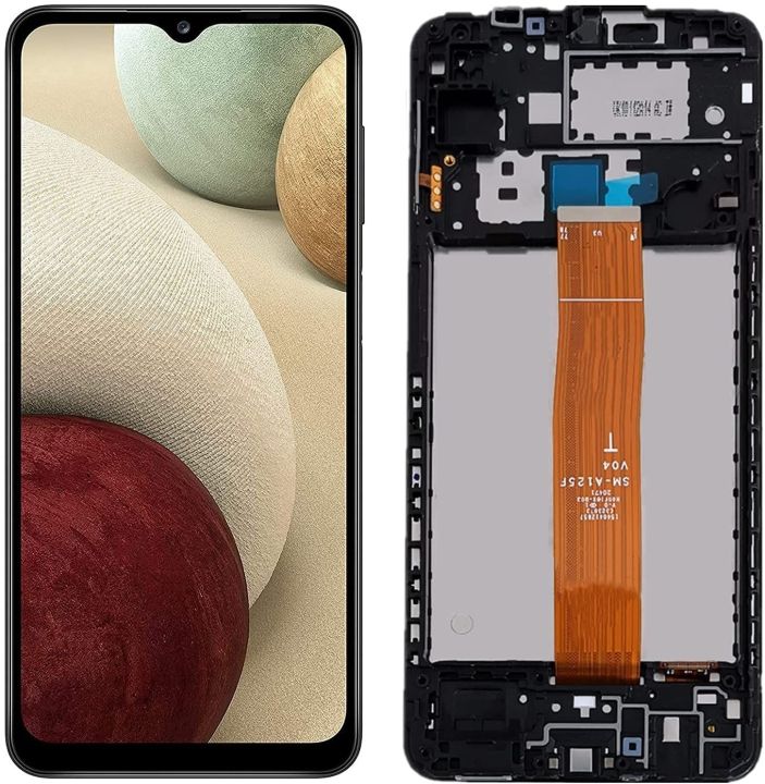 Samsung Galaxy A12 Display Screen Replacement with Frame for