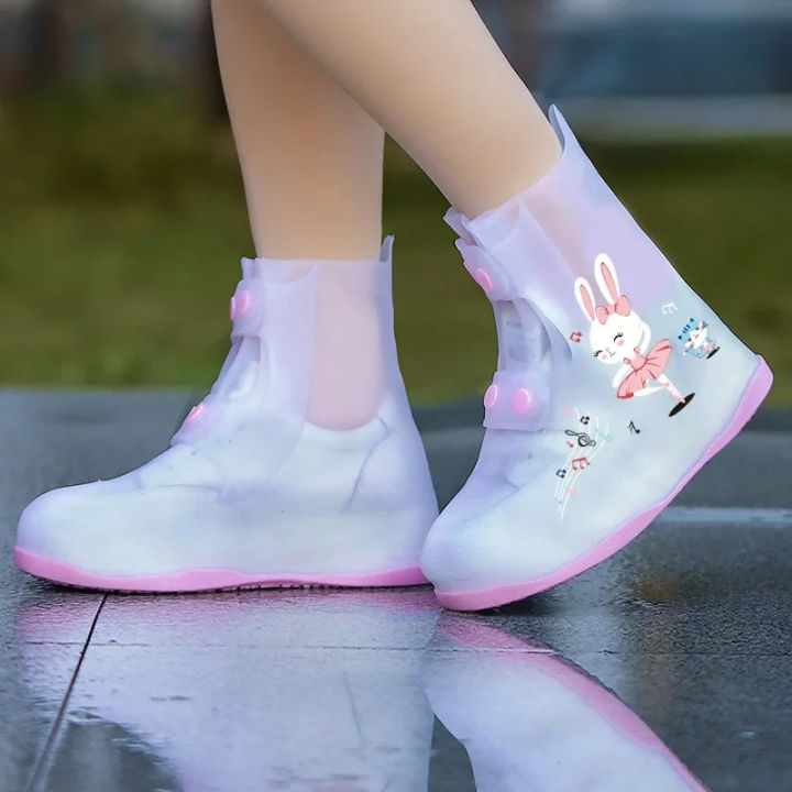 1%20Set%20Non-Slip%20Waterproof%20Kids%20Rain%20Shoe%20Covers,%20Cartoon%20Unicorn%20Design,%20Zip%20PVC%20Solid%20Rain%20Galoshes%20-%20Image%203