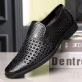 Casual Shoes for Men Summer Breathable Formal Stylish Flats Slip on Dress Loafers for Wedding Party Non Slip Walking Zapatos. 