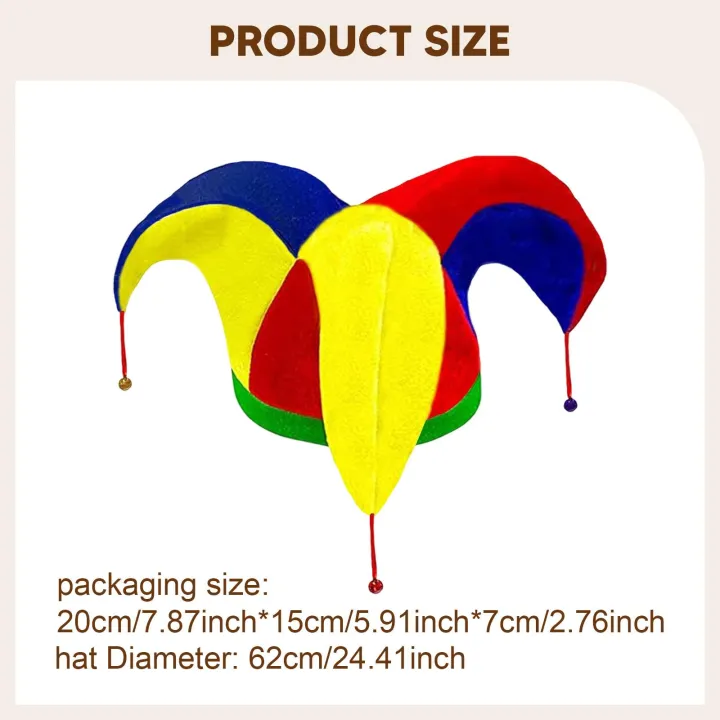 Clown%20Hat%20Multicolor%20Funny%20Women%20Men%20Mardi%20Gras%20Party%20Hat%20for%20Halloween%20Masquerade%20Fancy%20Dress%20Party%20Clown%20Costume%20Cosplay%20-%20Image%206