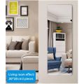 3D Square Mirror Wall Stickers Self-adhesive Mirrors Stickers Decal Home Decor Thicken Flexible DIY Art Acrylic Living Room Deco. 