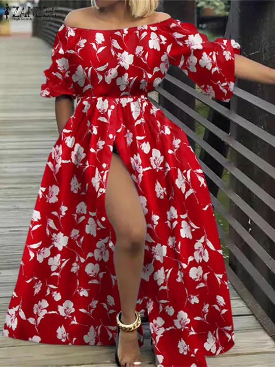 Plus%20Size%205XL%20ZANZEA%20Summer%20Women%20Off%20Shoulder%20Sundress%202025%20Bohemian%20Floral%20Printed%20Maxi%20Dresses%20Casual%20Holiday%20Long%20Vestidos%20-%20Image%203