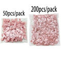 Size 4cmx4cm Fresh Pink Ribbon Bows Small Polyester Satin Ribbon Bow Flower Handwork DIY Craft Decoration. 