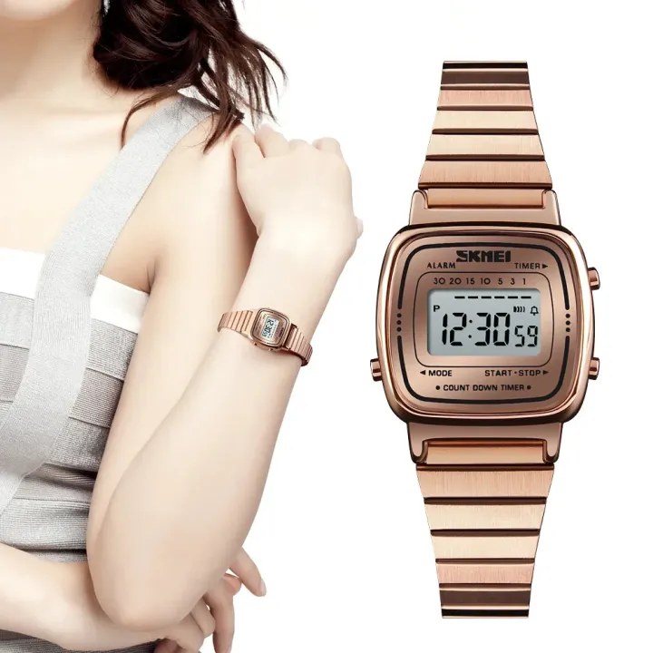 SKMEI%201901%20Luxury%20Watch%20for%20Women%20Small%20Dial%20Stainless%20steel%20Digital%20Waterproof%20Ladies%20Wristwatches%20Womens%20Girl%20Montre%20femme%20-%20Image%204