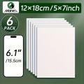 5x7in 2/4/6pcs Canvas Board Bulk,Art Painting White Blank Canvas Panels for Acrylic,Gouache,Oil,Painting,Drawing,Flow Pouring. 