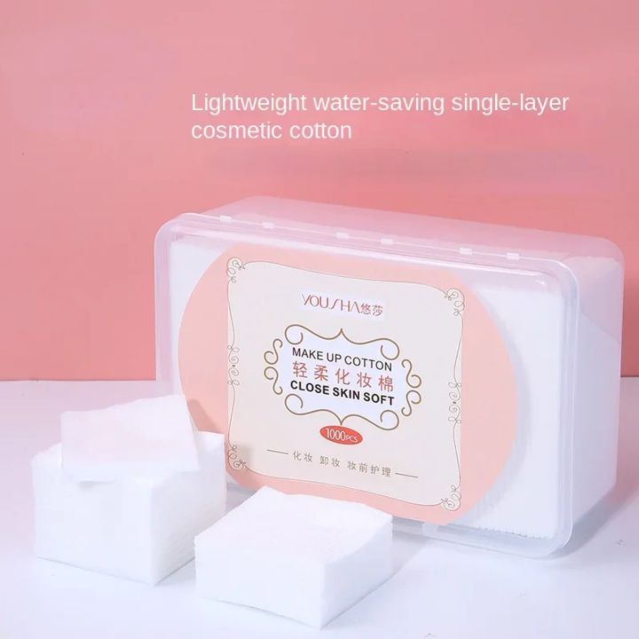 Yusha%201000%20disposable%20Cotton%20pad%20Thin%20double%20effect%20Makeup%20remover%20cotton%20Wet%20Compress%20cotton%20double-sided%20nail%20remover%20cotton%20-%20Image%204