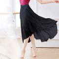 Chiffon Ballet Tutu Dance Skirt Dance Skate Wrap Scarf Gymnastics Ballerina Lyrical Long Ballet Skirt Ballet Dance Dress Women.