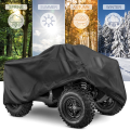 Quad Bike ATV Cover Universal 210D Oxford Waterproof Motorcycle Vehicle Scooter Kart Motorbike Resistant Dust UV Protector Black.
