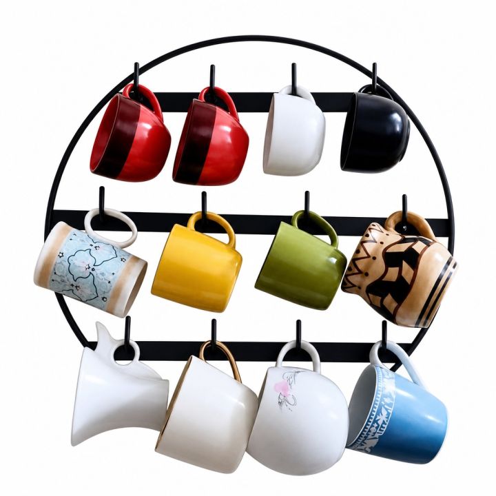 Premium Quality - Hanging metal mug organizer cup display stand kitchen rack - Innovative Design - Expression of Yourself
