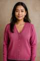 Cardigan Top For Women Summer Knit Fabric V-Neck Casual Style Multiple Colors. 