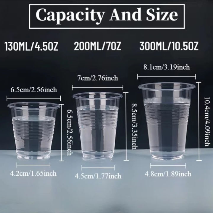 50/100PCS%20Disposable%20Transparent%20Plastic%20Cups%20Household%20%20Drinking%20Cups%20Fruit%20Juice%20Coffee%20Ice%20Cream%20Birthday%20Wedding%20Party%20-%20Image%203