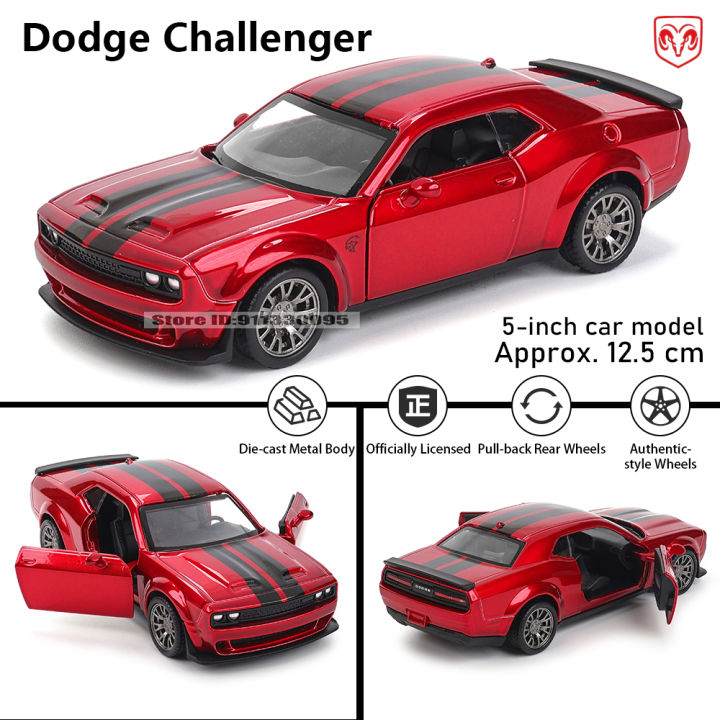 MSZ%205-inch%20alloy%20car%20model%20Dodge%20Challenger%20rebound%20function%20static%20model%20alloy%20die-casting%20car%20model%20collection%20%20toy%20-%20Image%204