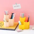 Large Capacity Desk Pen Holder Pencil Makeup Storage Box Desktop Organizer Stand Case School Office Stationery Desk Set. 